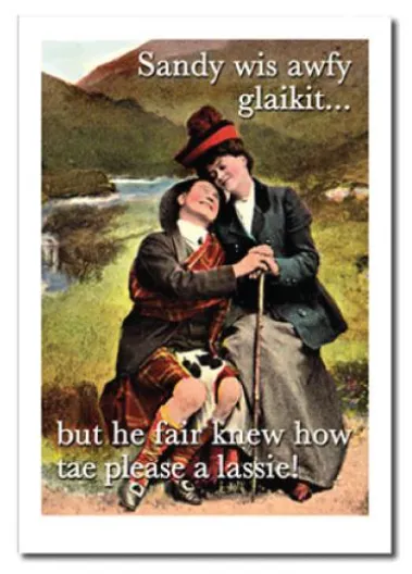 Earrings DC Supplies Couthie Card Sandy wis awfy glaikit