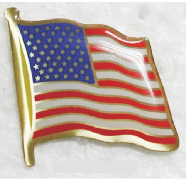 Earrings F51 USA Flag Tie Tack Lapel Pin jd