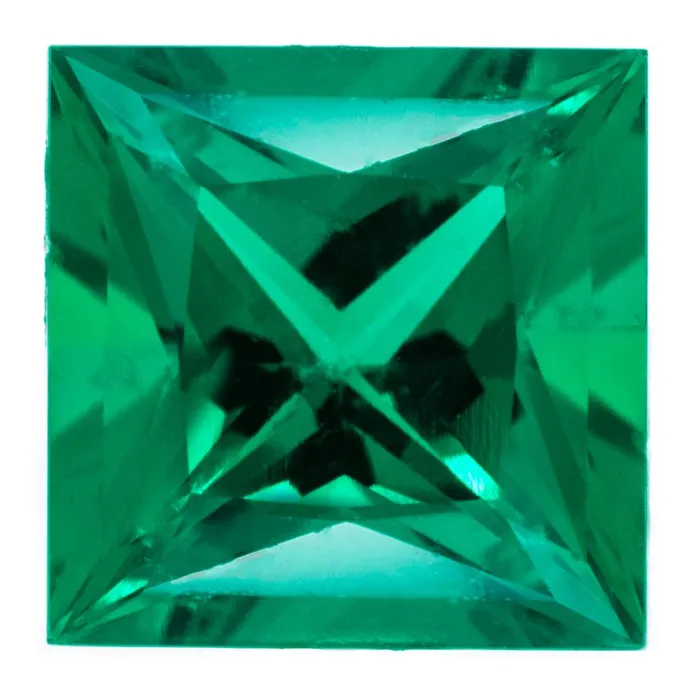 Earrings Fire Brilliance FAB LabGrown Princess Emerald Stone Size