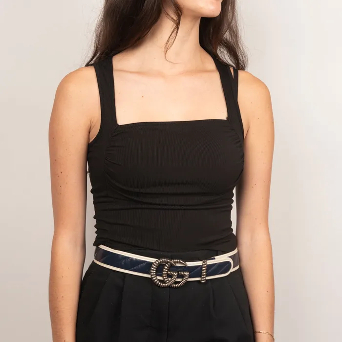 Earrings Gucci PreOwned Gucci Marmont Torchon GG Leather Belt