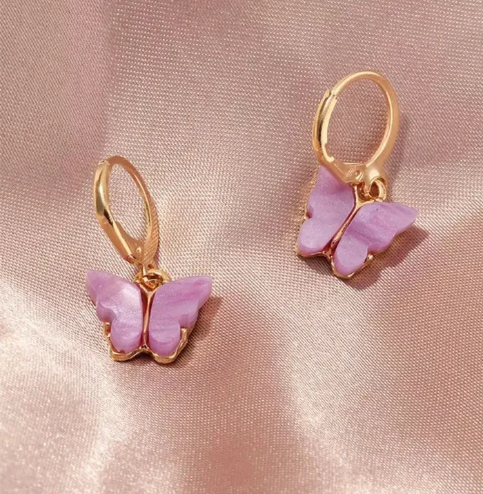 Earrings Jewelvers 14k Gold Filled Butterfly Hoop Earrings Earrings Jewelvers 14k Gold Filled Butterfly Hoop Earrings