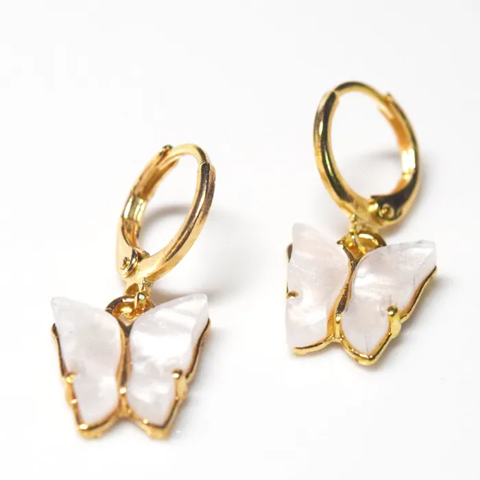 Earrings Jewelvers 14k Gold Filled Butterfly Hoop Earrings Earrings Jewelvers 14k Gold Filled Butterfly Hoop Earrings