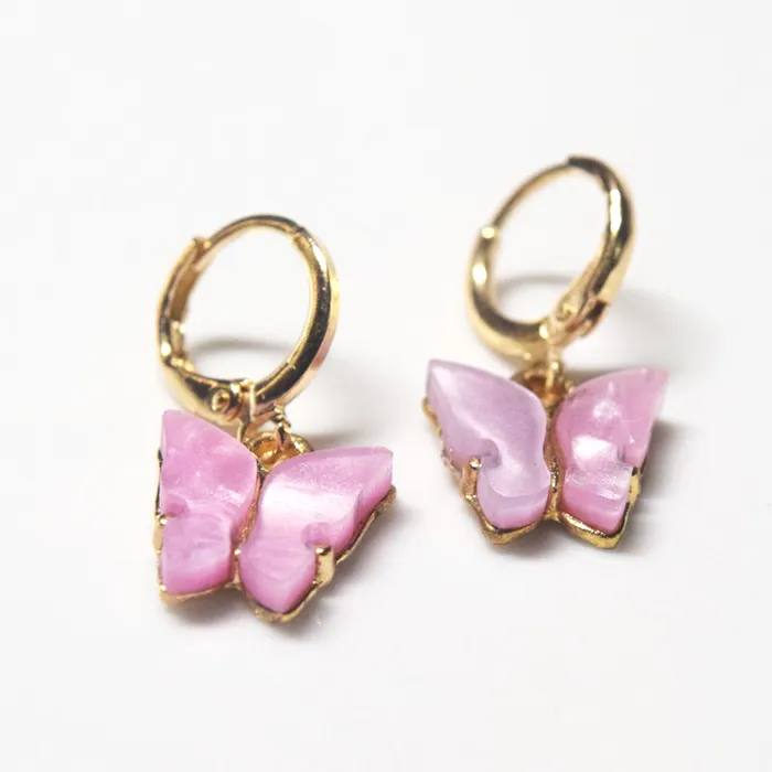 Earrings Jewelvers 14k Gold Filled Butterfly Hoop Earrings Earrings Jewelvers 14k Gold Filled Butterfly Hoop Earrings