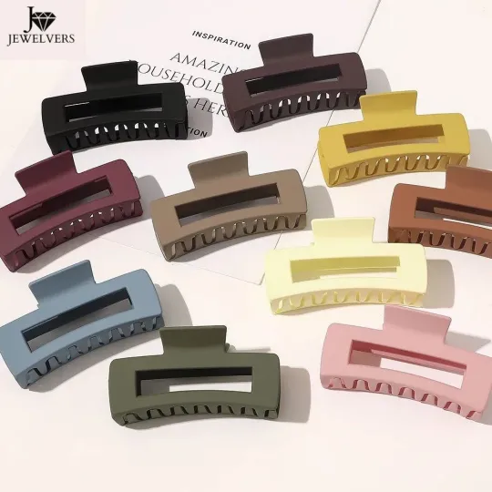 Earrings Jewelvers Rectangle Acrylic Clip Clamp