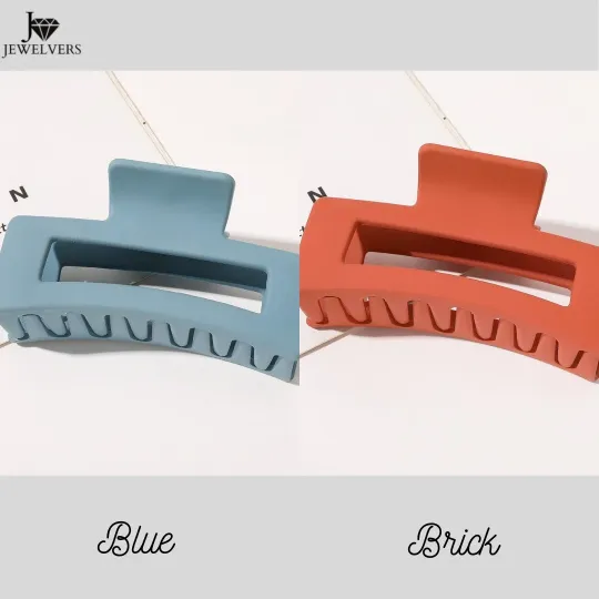 Earrings Jewelvers Rectangle Acrylic Clip Clamp
