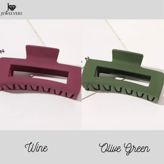 Earrings Jewelvers Rectangle Acrylic Clip Clamp