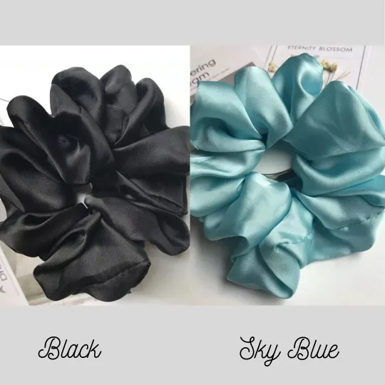 Earrings Large Satin Silk Scrunchie Jewelvers