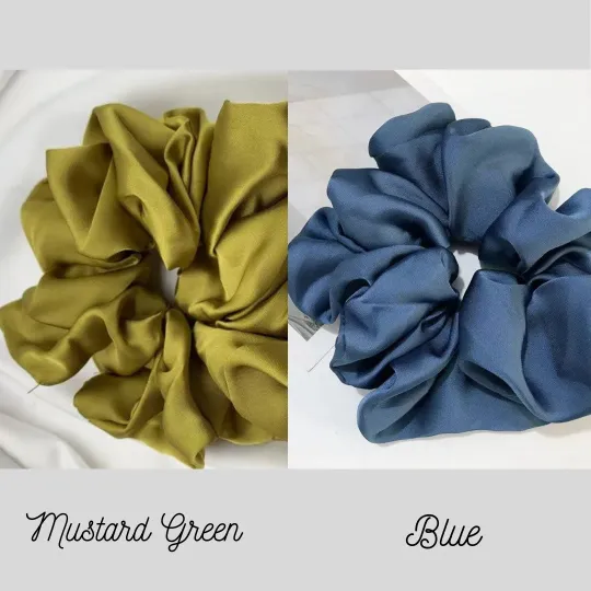 Earrings Large Satin Silk Scrunchie Jewelvers