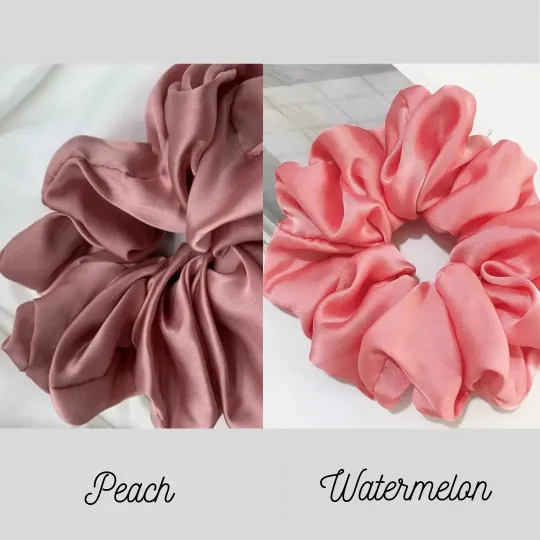Earrings Large Satin Silk Scrunchie Jewelvers