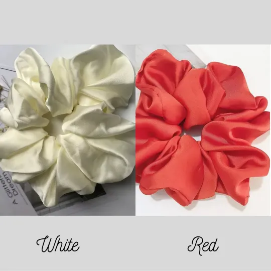 Earrings Large Satin Silk Scrunchie Jewelvers
