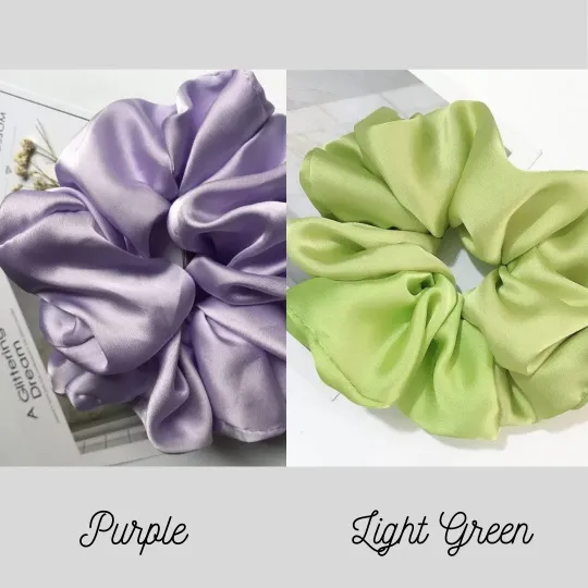Earrings Large Satin Silk Scrunchie Jewelvers