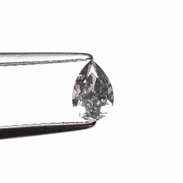 Earrings Misfit Diamonds 040ct 557x375x260mm Fancy Grey Pear Brilliant 1992348
