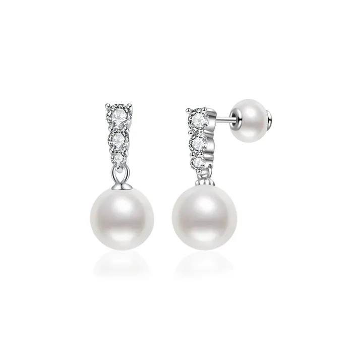 Earrings Pearly Lustre Elegant Freshwater Pearl Earrings WE00051