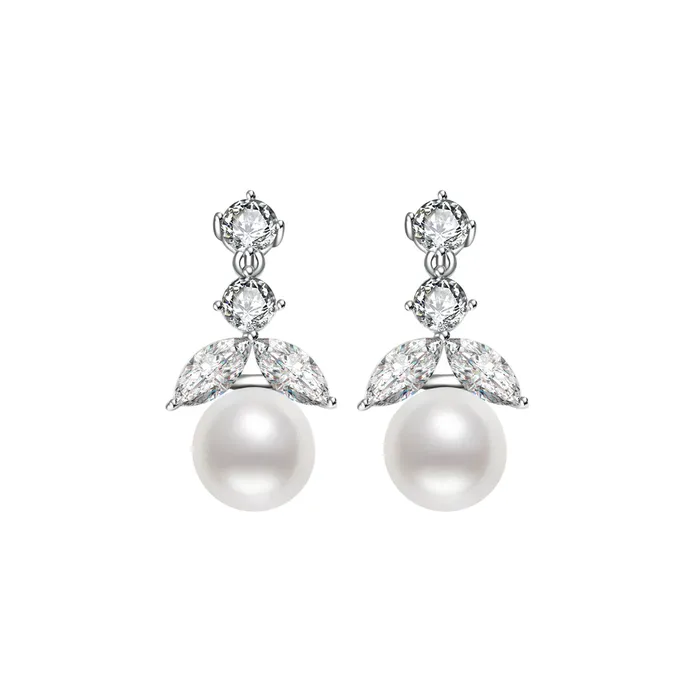 Earrings Pearly Lustre Elegant Freshwater Pearl Set WS00057