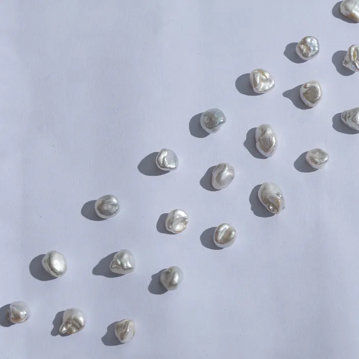 Earrings Pearly Lustre Freshwater Keshi Pearls WA00095