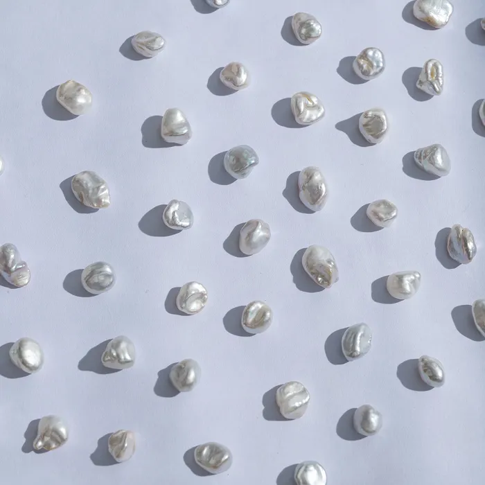 Earrings Pearly Lustre Freshwater Keshi Pearls WA00095