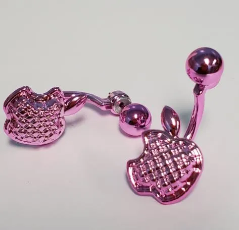 Earrings Susan E235 Light Pink Apple Peek a Boo Earrings