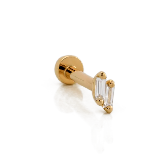 Earrings Suzanne Kalan Double Baguette