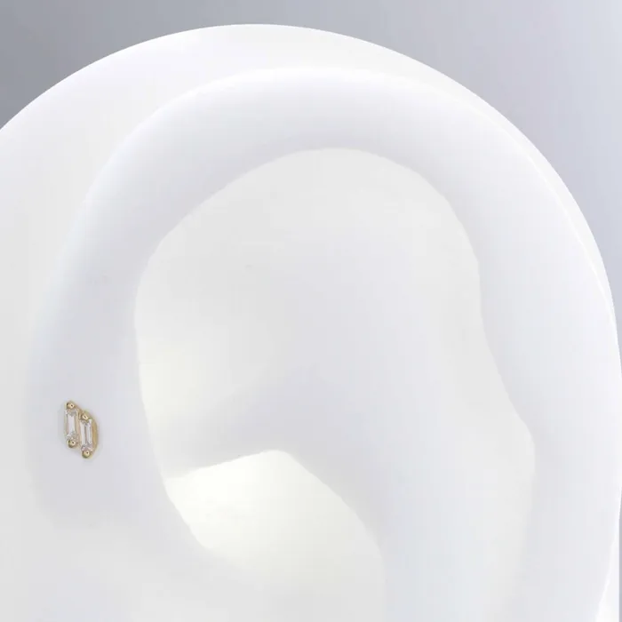 Earrings Suzanne Kalan Double Baguette