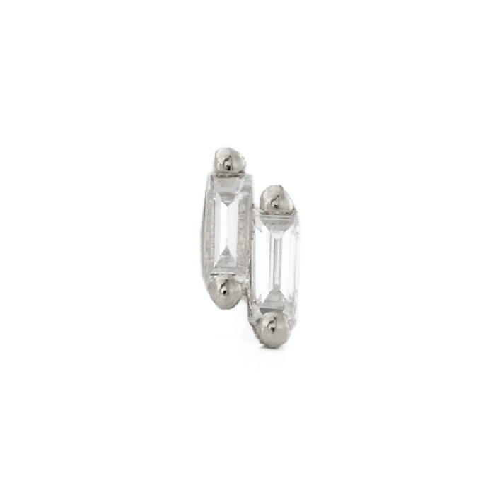 Earrings Suzanne Kalan Double Baguette