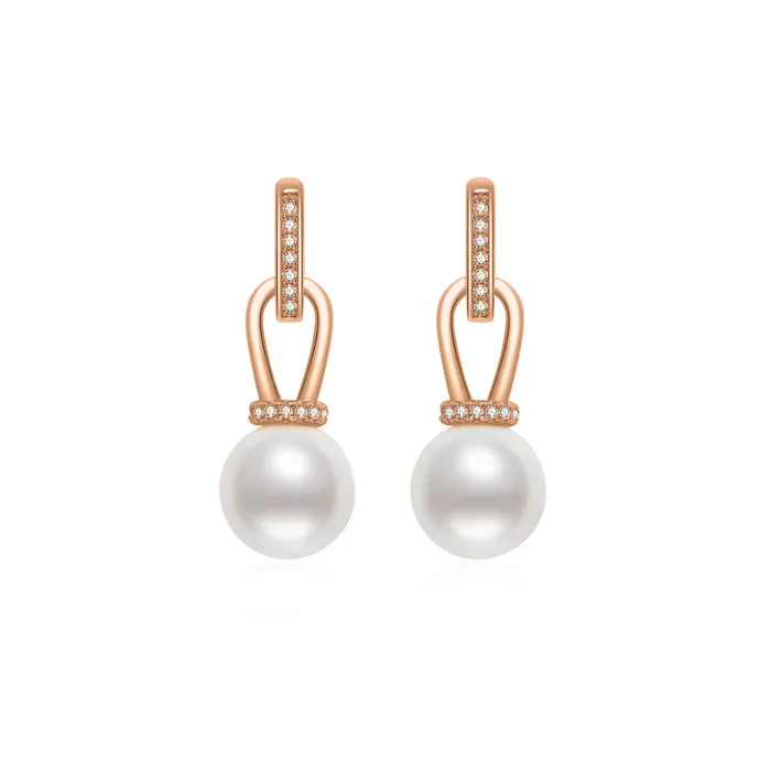 Elegant Freshwater Pearl Earrings WE00377 Pearly Lustre Earrings