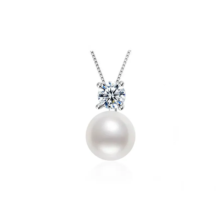 Elegant Freshwater Round Pearl Necklace WN00268 Pearly Lustre Necklaces