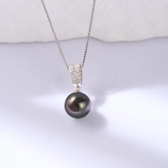 Elegant Tahitian Pearl Necklace WN00706 Pearly Lustre Necklaces