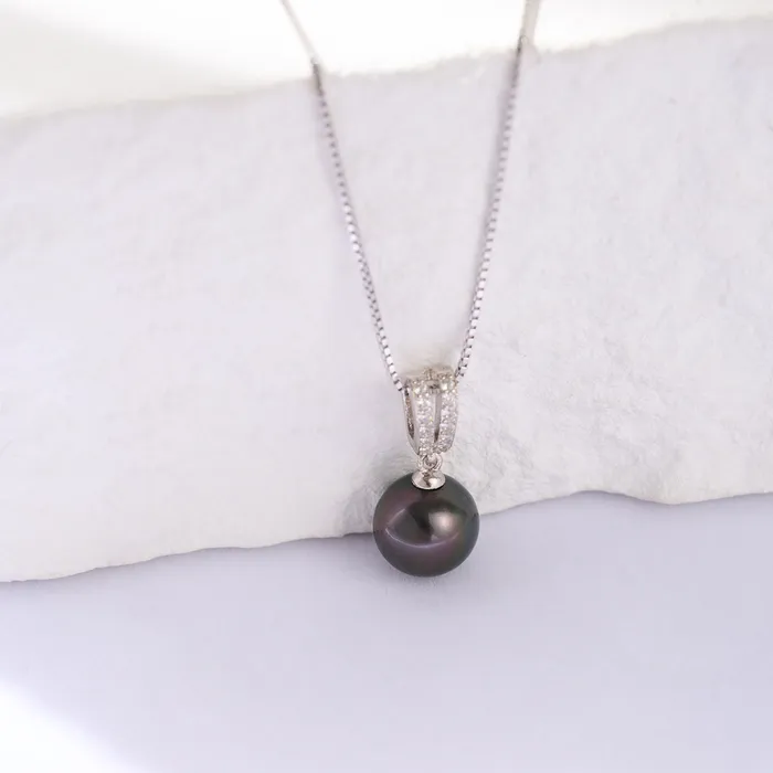 Elegant Tahitian Pearl Necklace WN00706 Pearly Lustre Necklaces