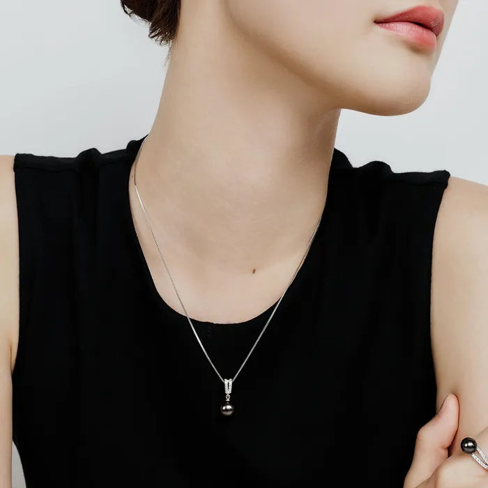 Elegant Tahitian Pearl Necklace WN00706 Pearly Lustre Necklaces