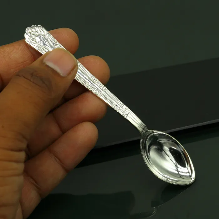 fabulous sterling silver handmade solid silver46 spoon kitchen utensils vessels silver has antibacterial properties stay healthy sv60 TRIBAL ORNAMENTS Rings