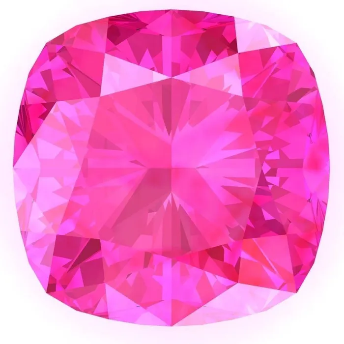 Fire Brilliance Earrings FAB LabGrown Cushion Pink Sapphire Stone Size