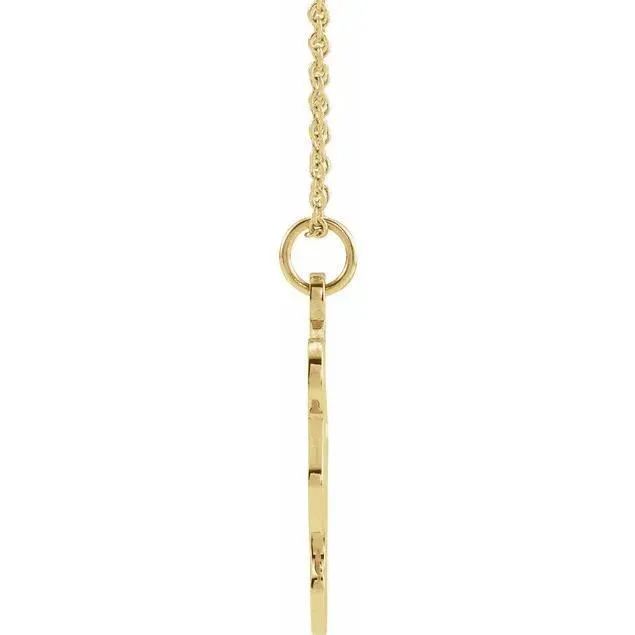 Fire Brilliance Necklaces Engravable Puzzle Piece 1618 Necklace
