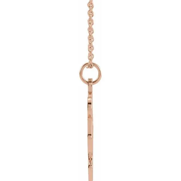 Fire Brilliance Necklaces Engravable Puzzle Piece 1618 Necklace