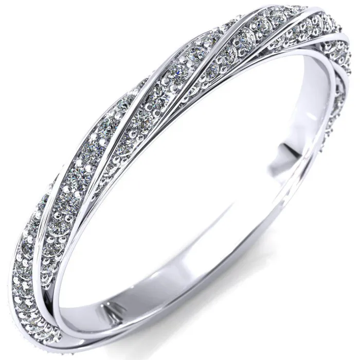 Fire Brilliance Rings Elysia Asscher Moissanite 4 Prong 34 Eternity Diamond Accent Ring