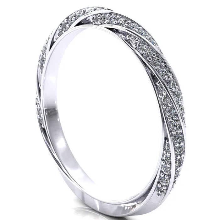 Fire Brilliance Rings Elysia Asscher Moissanite 4 Prong 34 Eternity Diamond Accent Ring