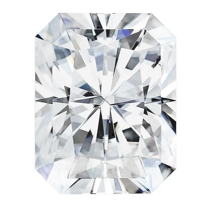 Fire Brilliance Rings Radiant Stone Size