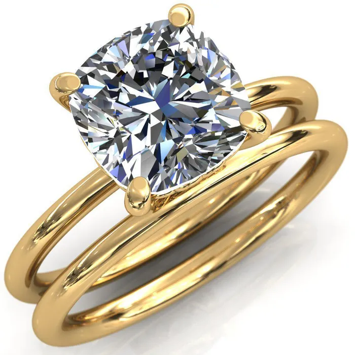 Fire Brilliance Rings Sweet Cushion Center Stone Central Heart Arabesque Engagement Ring