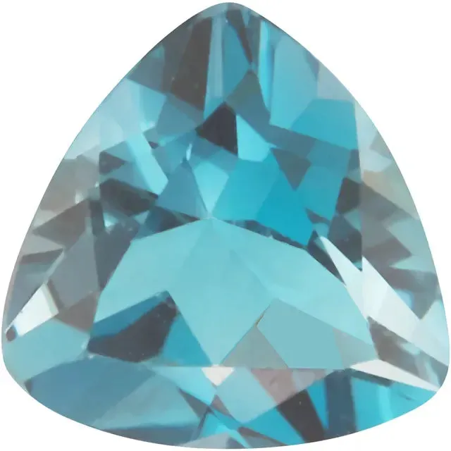 Fire Brilliance Trillion London Blue Topaz Natural Gemstones Earrings