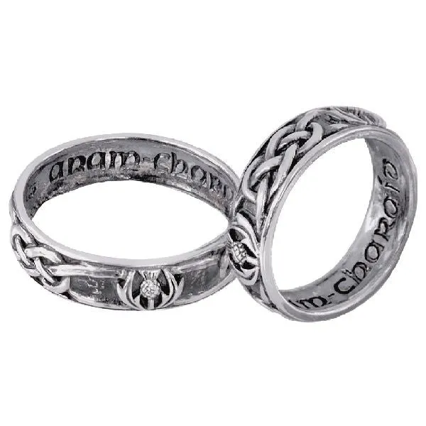 Hamilton Young Rings Silver Celtic WeddingCommitment Ring