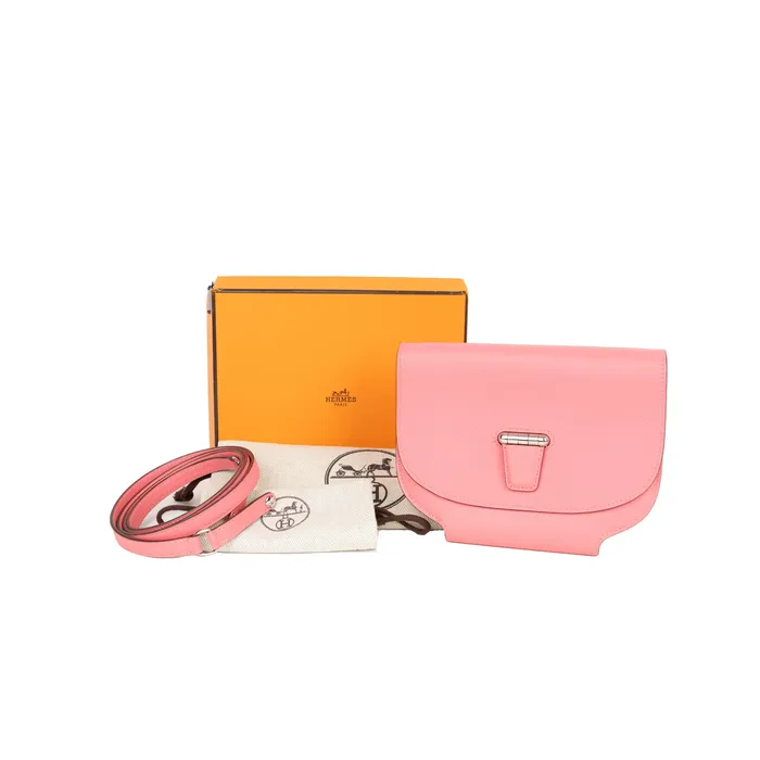 Hermes Earrings PreOwned Hermes Evercolor Mini Convoyeur II Rose Azalee