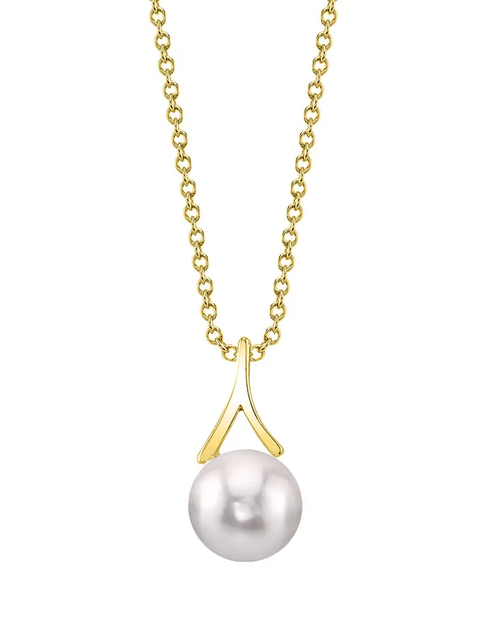 Japanese Akoya Pearl Wren Pendant spt Necklaces