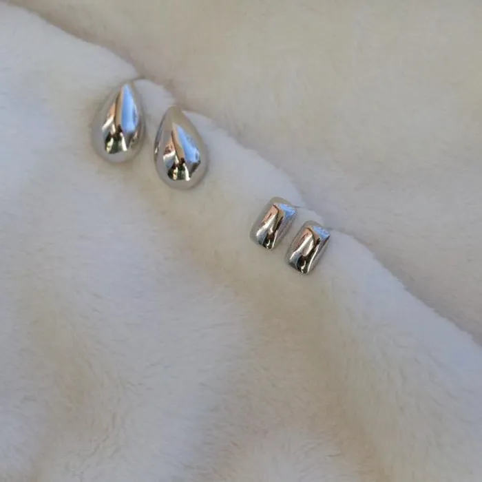 Jewelvers 925 Sterling Silver Square Stud Earrings Earrings