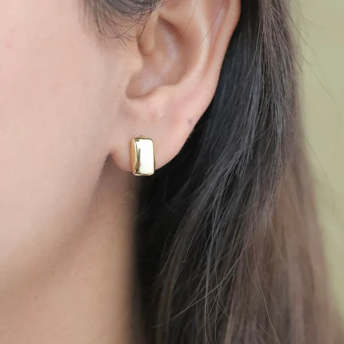 Jewelvers 925 Sterling Silver Square Stud Earrings Earrings