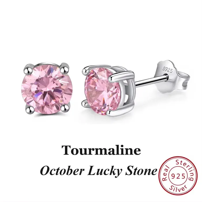 Jewelvers Earrings 925 Sterling Silver September Birthstone Stud Earrings Jewelvers Earrings 925 Sterling Silver September Birthstone Stud Earrings