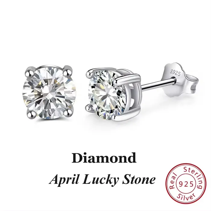 Jewelvers Earrings 925 Sterling Silver September Birthstone Stud Earrings Jewelvers Earrings 925 Sterling Silver September Birthstone Stud Earrings