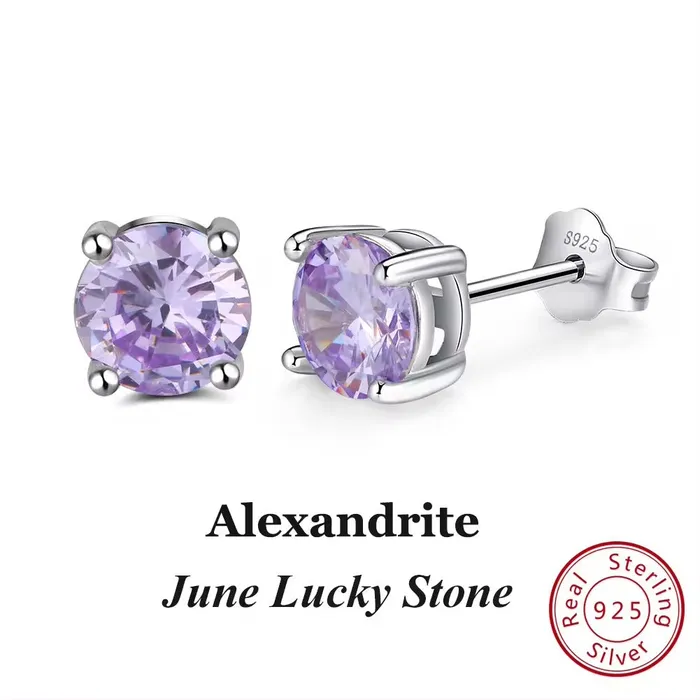 Jewelvers Earrings 925 Sterling Silver September Birthstone Stud Earrings Jewelvers Earrings 925 Sterling Silver September Birthstone Stud Earrings