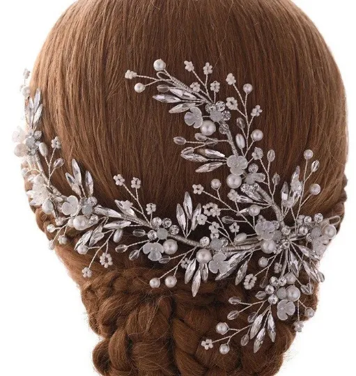 Jewelvers Earrings Crystal Bridal Hair Piece Jewelvers Earrings Crystal Bridal Hair Piece