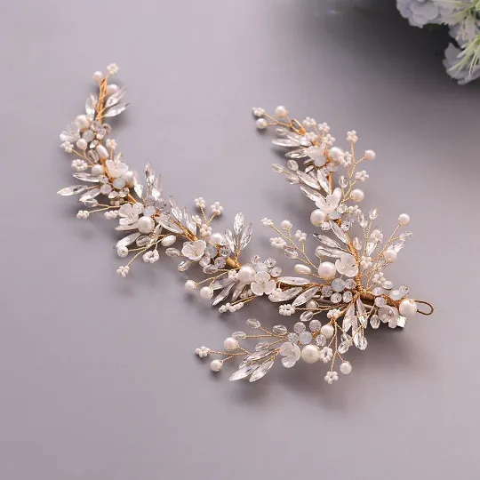 Jewelvers Earrings Crystal Bridal Hair Piece Jewelvers Earrings Crystal Bridal Hair Piece