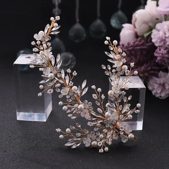 Jewelvers Earrings Crystal Bridal Hair Piece Jewelvers Earrings Crystal Bridal Hair Piece