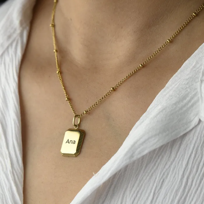 Jewelvers Engraved Necklace for women Necklaces